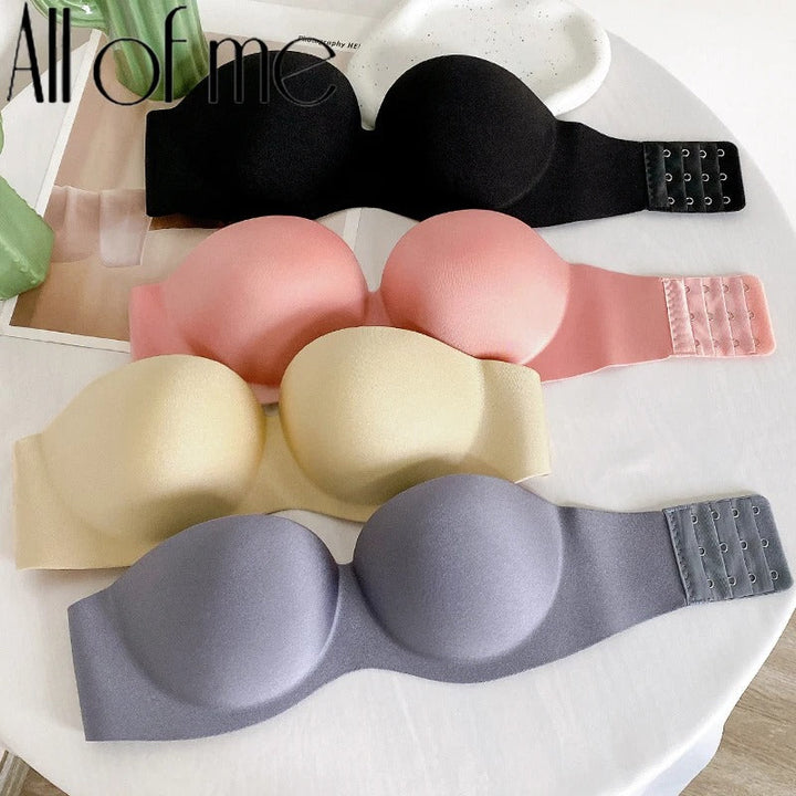 Women Invisible Bras Front Closure Bra Sexy Push Up Bra